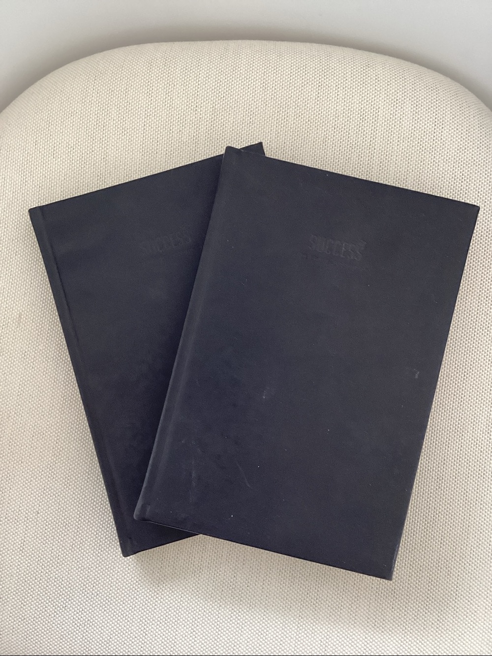 Classic Black Hardcover Lined Journal with Ribbon Bookmark Set of 2 - Picture 2 of 6
